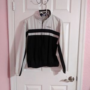 Windbreaker black and white. M.